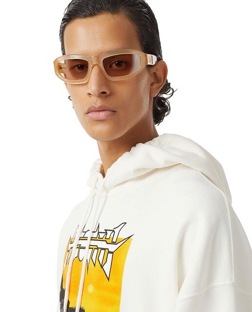 Sudadera de hombre con capucha y dibujo frontal en blanco · Diesel · El  Corte Inglés