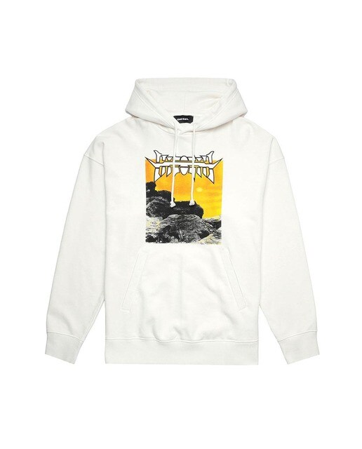 Sudadera de hombre con capucha y dibujo frontal en blanco · Diesel · El  Corte Inglés