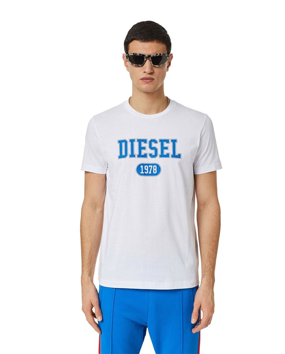 Camiseta de hombre en blanco de manga corta · Diesel · El Corte Inglés