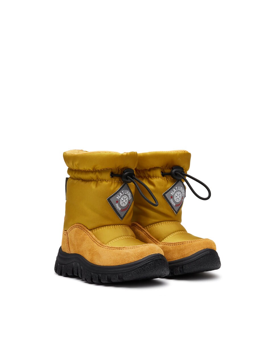 Comprar Botas de bebés estilo aprés-ski de piel y tejido técnico color  amarillo · Naturino · El Corte Inglés