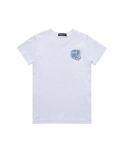 Camiseta de niño de manga corta blanco · Replay · El Corte Inglés