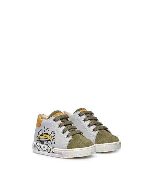 Zapatillas deportivas de bebé niño de ante y piel con estampado piratas ·  Falcotto · El Corte Inglés