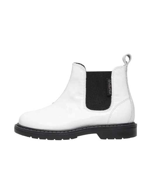 Botines de niña estilo chelsea de charol color blanco · Naturino · El Corte  Inglés
