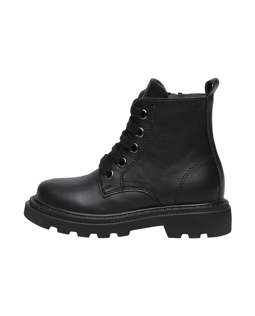 Botas de niña estilo militar de piel color negro · Naturino · El Corte  Inglés
