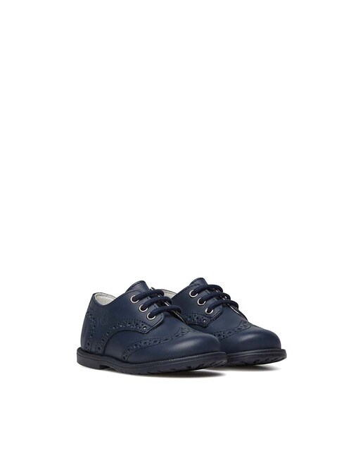 Zapato inglés de bebé niña de piel con picado · Falcotto · El Corte Inglés