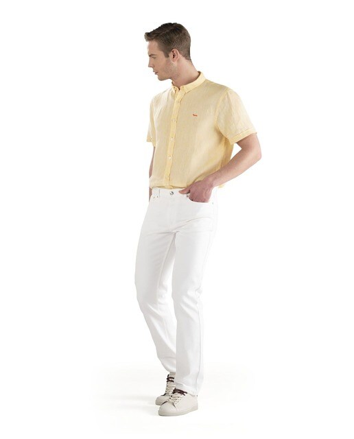 Pantalón Blanco Camisa Azul Hombre Online Sales, UP TO 61% OFF |  www.apmusicales.com