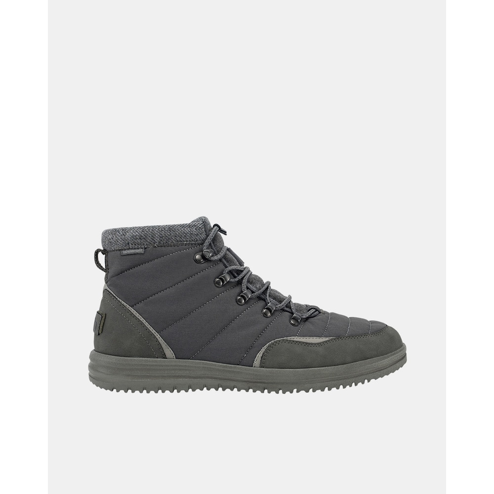 Imagen 1 de Botines de hombre de piel reciclada resistentes al agua en gris con cordones - HeyDude - Gris Gris