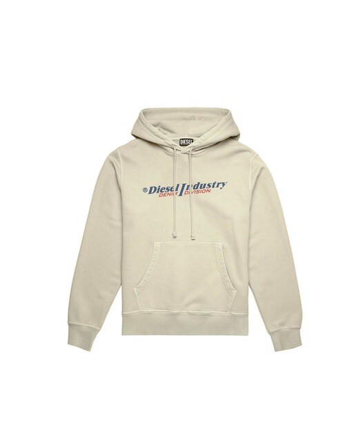 Sudadera de hombre en crema con capucha · Diesel · El Corte Inglés
