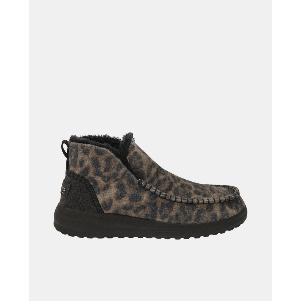 Imagen 0 de Botines de mujer de mezcla de lana en tonos marrones Marrón oscuro