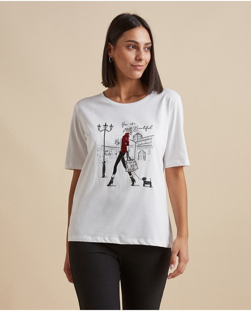 Camisetas Estampadas De Mujer | España