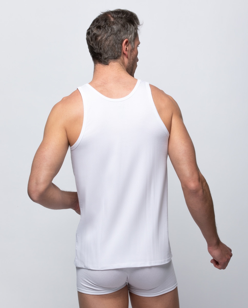 Camiseta interior de hombre X-Temp en blanco de tirantes · Abanderado · El Corte  Inglés