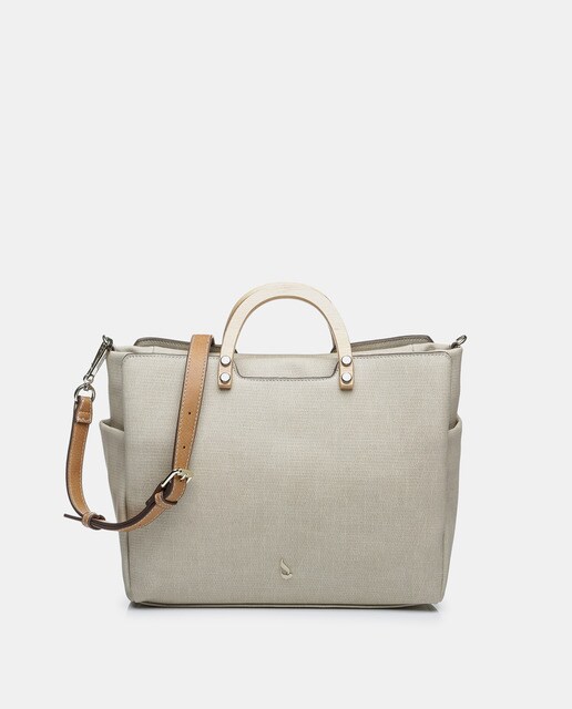 Bolso de mano Abbacino color beige con asa de madera · Abbacino · El Corte  Inglés