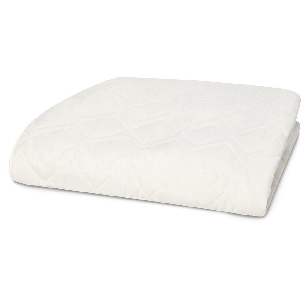 Imagen 3 de Protector acolchado de colchón Top wool Velfont - Blanco Cama 180 x 200 cm Blanco