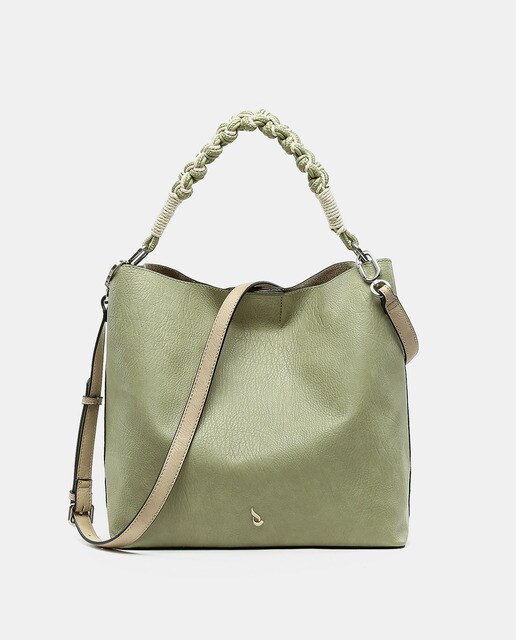 Bolso de hombro Abbacino con asa anudada en verde · Abbacino · El Corte  Inglés