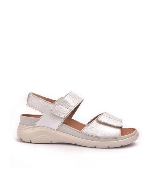 Sandalias planas de mujer Mr Mac shoes by Baerchi en piel de color blanco  con ancho especial · Mr. Mac Shoes · El Corte Inglés