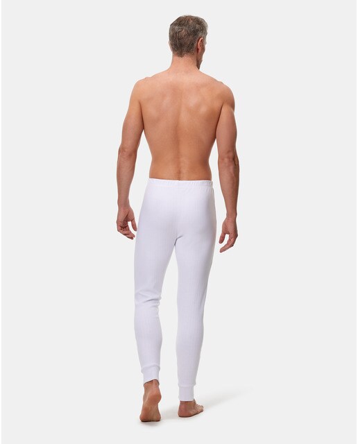 Calzoncillos largos térmicos de hombre en color blanco de algodón ·  Abanderado · El Corte Inglés