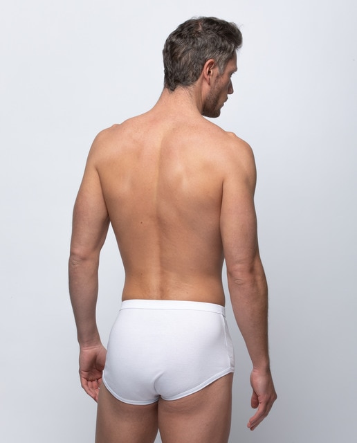Slip de hombre en color blanco de algodón · Abanderado · El Corte Inglés