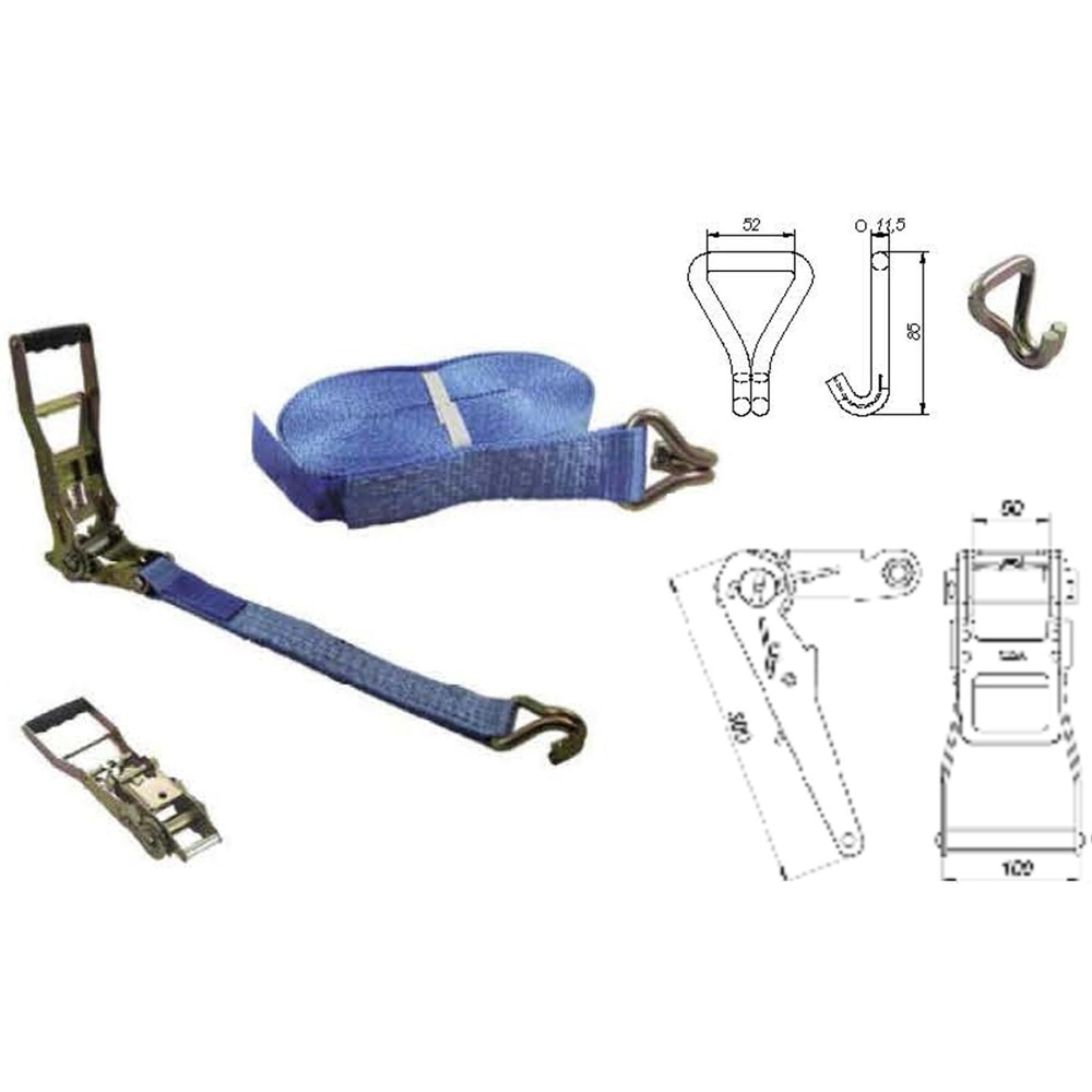 Imagen 0 de Zuncho tensor ergo pe 85+05m.x5 cm 5.000kg en12195-2 g.c. Carpriss