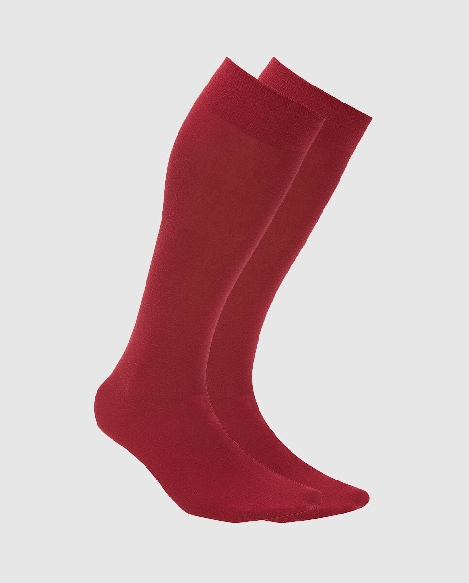 Ejecutivo - Calcetines De Hombre Altos En Burdeos