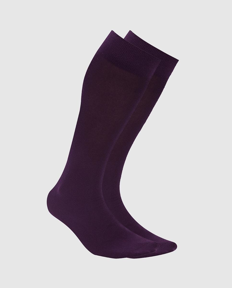 Ejecutivo - Calcetines De Hombre Altos En Morado