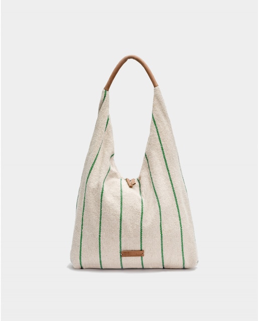 Bolso de hombro Biba de tejido color verde · Biba · El Corte Inglés