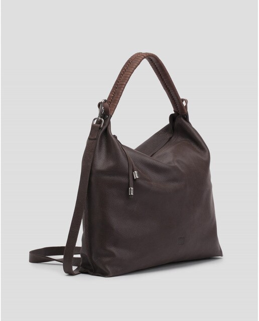 Bolso de hombro Biba transformable a bandolera de piel en color marrón  oscuro · Biba · El Corte Inglés
