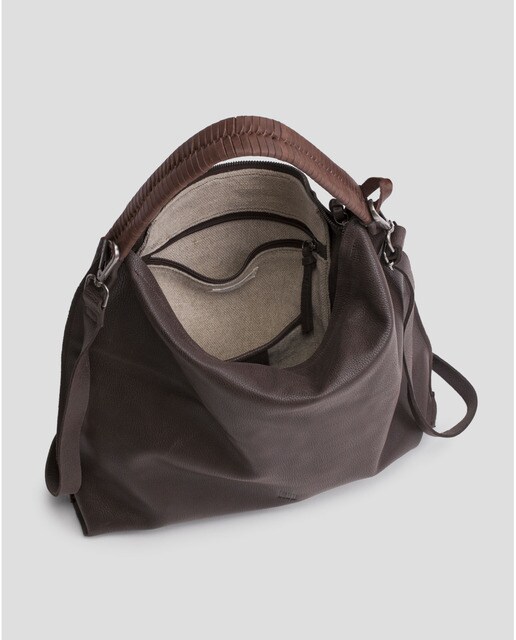 Bolso de hombro Biba transformable a bandolera de piel en color marrón  oscuro · Biba · El Corte Inglés