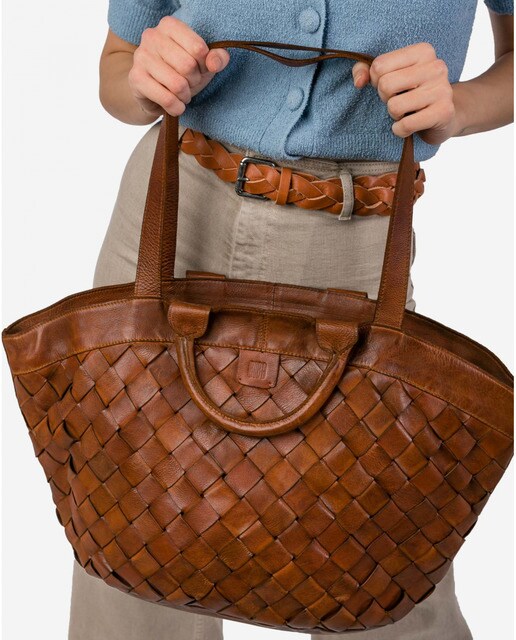 Bolso de hombro Biba de piel en color marrón · Biba · El Corte Inglés