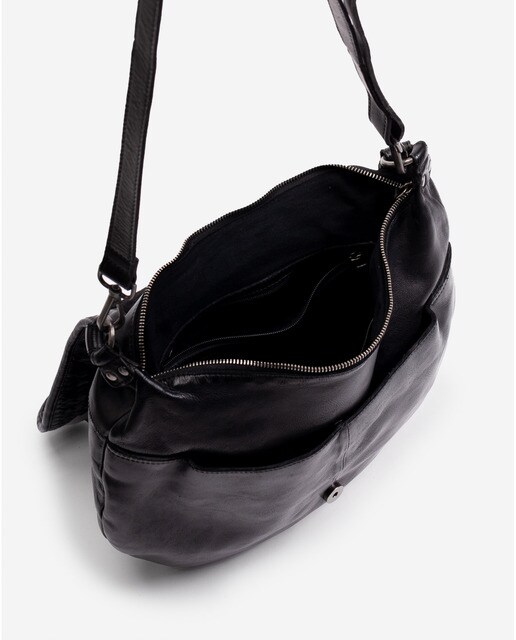 Bolso de hombro Biba de piel en color negro · Biba · El Corte Inglés