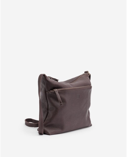 Bandolera de mujer Biba de piel color marrón oscuro · Biba · El Corte Inglés