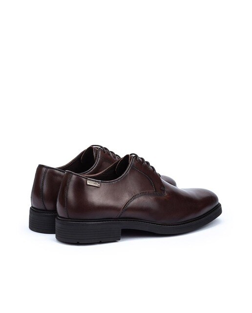 Zapatos de cordones de hombre de piel en color marrón oscuro · Pikolinos ·  El Corte Inglés