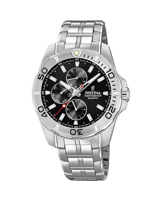 Reloj de hombre F20445/3 Multifunction Collection de acero plata · Festina  · El Corte Inglés