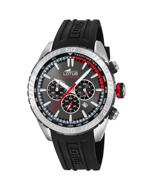 Reloj de hombre 18679/3 de caucho negro · Lotus · El Corte Inglés