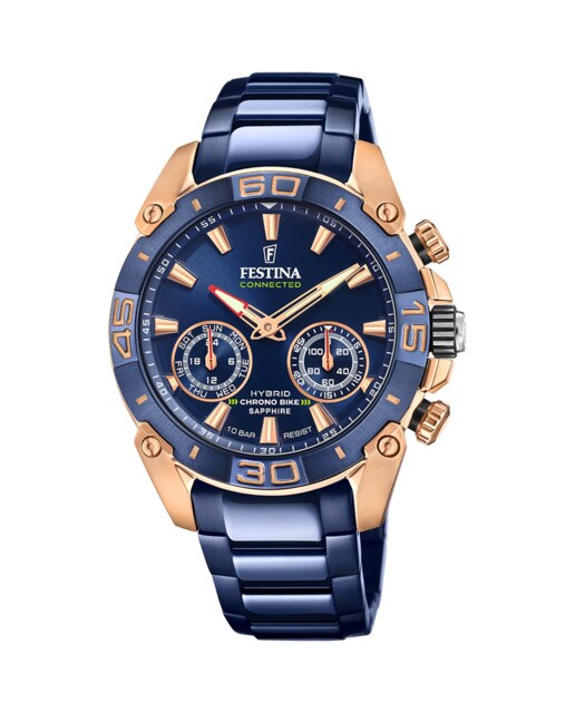 Reloj híbrido de hombre F20549/1 Connected de acero azul · Festina · El  Corte Inglés