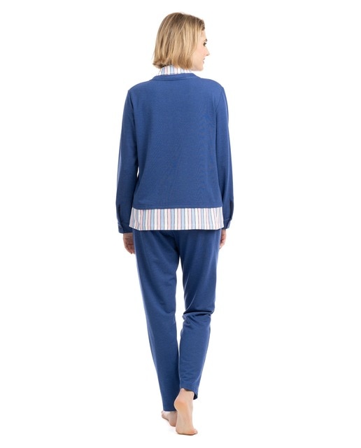 Pijama de mujer largo de rayas · Lohe · El Corte Inglés