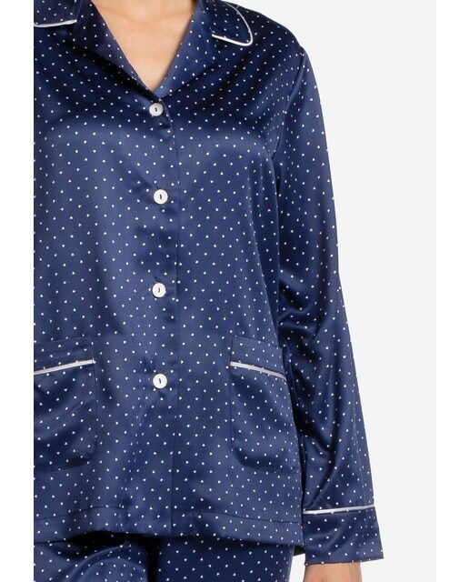 Pijama de mujer de raso con corazoncitos · Lohe · El Corte Inglés
