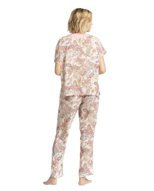Pijama de mujer con estampado paisley y escote en pico · Lohe · El Corte  Inglés