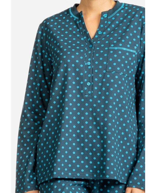 Pijama de mujer estampado con pata abotonada · Lohe · El Corte Inglés