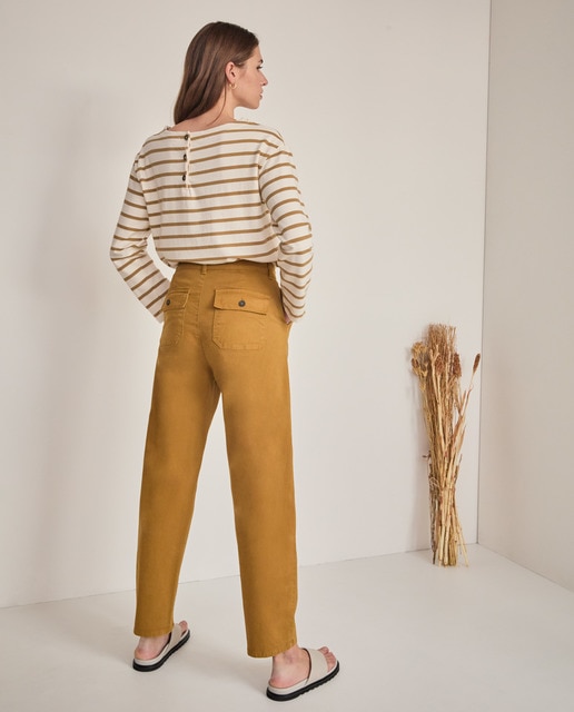 Pantalón recto de mujer liso con bolsillos cargo · Yerse · El Corte Inglés