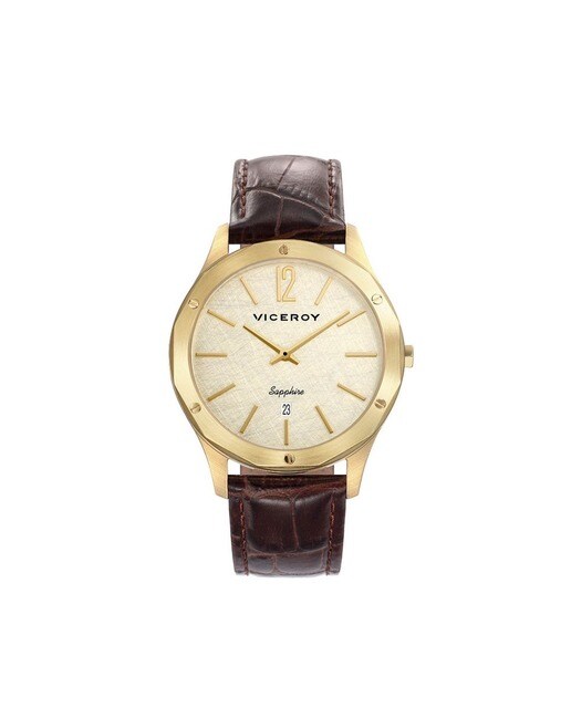 Reloj de hombre Grand 2 agujas de piel marrón · Viceroy · El Corte Inglés