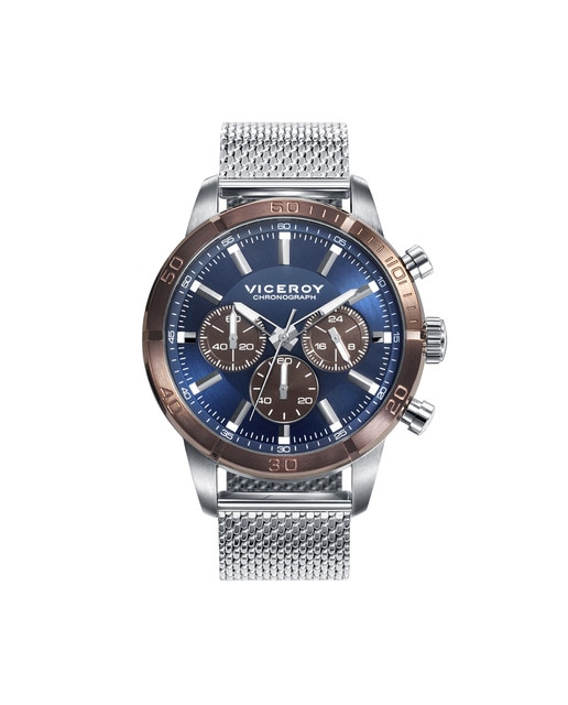 Reloj de Hombre Viceroy Magnum 471175-37cronógrafo de acero y malla  milanesa · Viceroy · El Corte Inglés