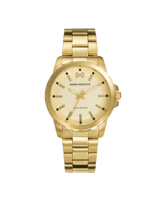 Reloj de mujer Mark Maddox Marais tres agujas de acero IP dorado · Mark  Maddox · El Corte Inglés