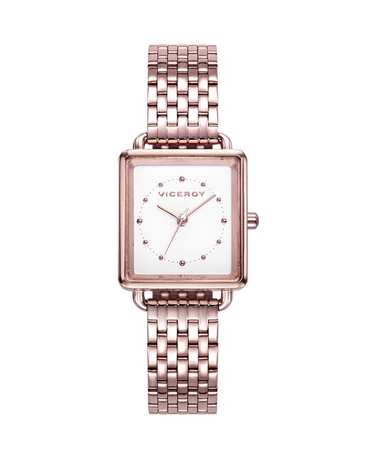 Reloj de Mujer Viceroy Kiss tres agujas de acero IP rosa y Reloj de Mujer Viceroy Kiss tres agujas de acero IP rosa y