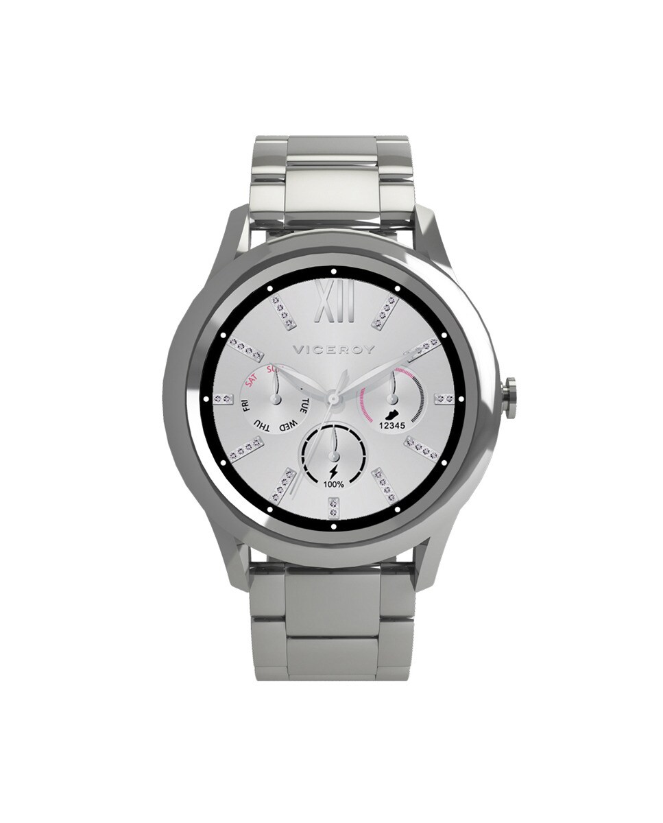 Smartwatch de mujer Smart Pro de acero y correa de recambio negra · Viceroy  · El Corte Inglés