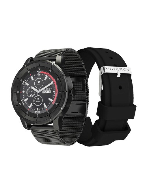 Smartwatch de hombre Smart Pro de acero Ip gris y malla milanesa con correa  de recambio negra · Viceroy · El Corte Inglés