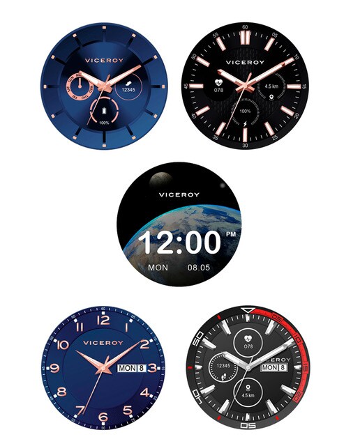 Smartwatch de hombre Smart Pro de acero Ip gris y malla milanesa con correa  de recambio negra · Viceroy · El Corte Inglés