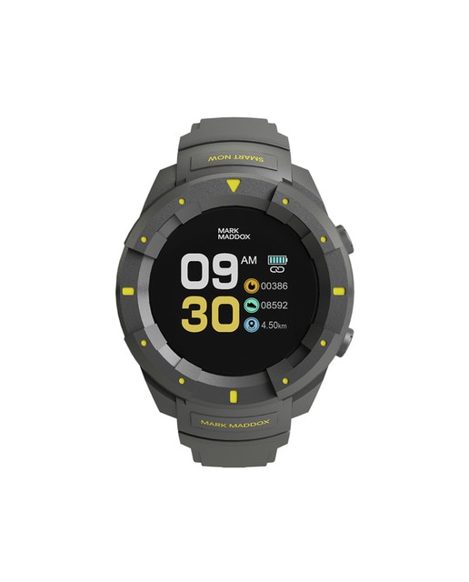 Smartwatch Mark Maddox SMARTNOW Smart de Metal Ip gris y correa de silicona  · Mark Maddox · El Corte Inglés