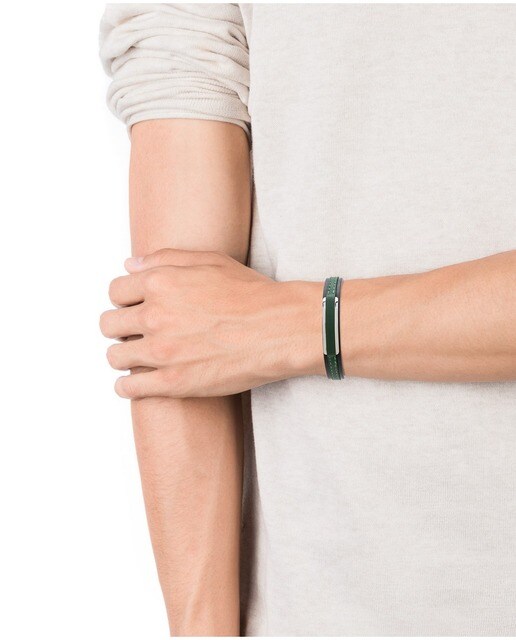 Pulsera de hombre Magnum de acero y piel verde · Viceroy · El Corte Inglés