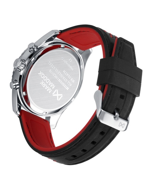 Reloj de hombre Mark Maddox Mission con correa de silicona negra · Mark  Maddox · El Corte Inglés