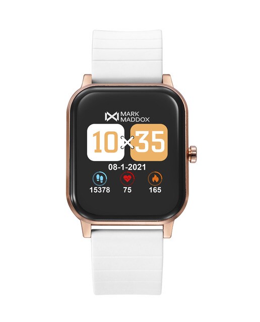 Smartwatch Mark Maddox Smart Now de aluminio Ip rosa y malla milanesa con  correa de caucho de recambio · Mark Maddox · El Corte Inglés